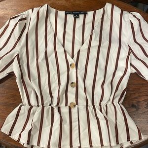 Striped top from dry goods